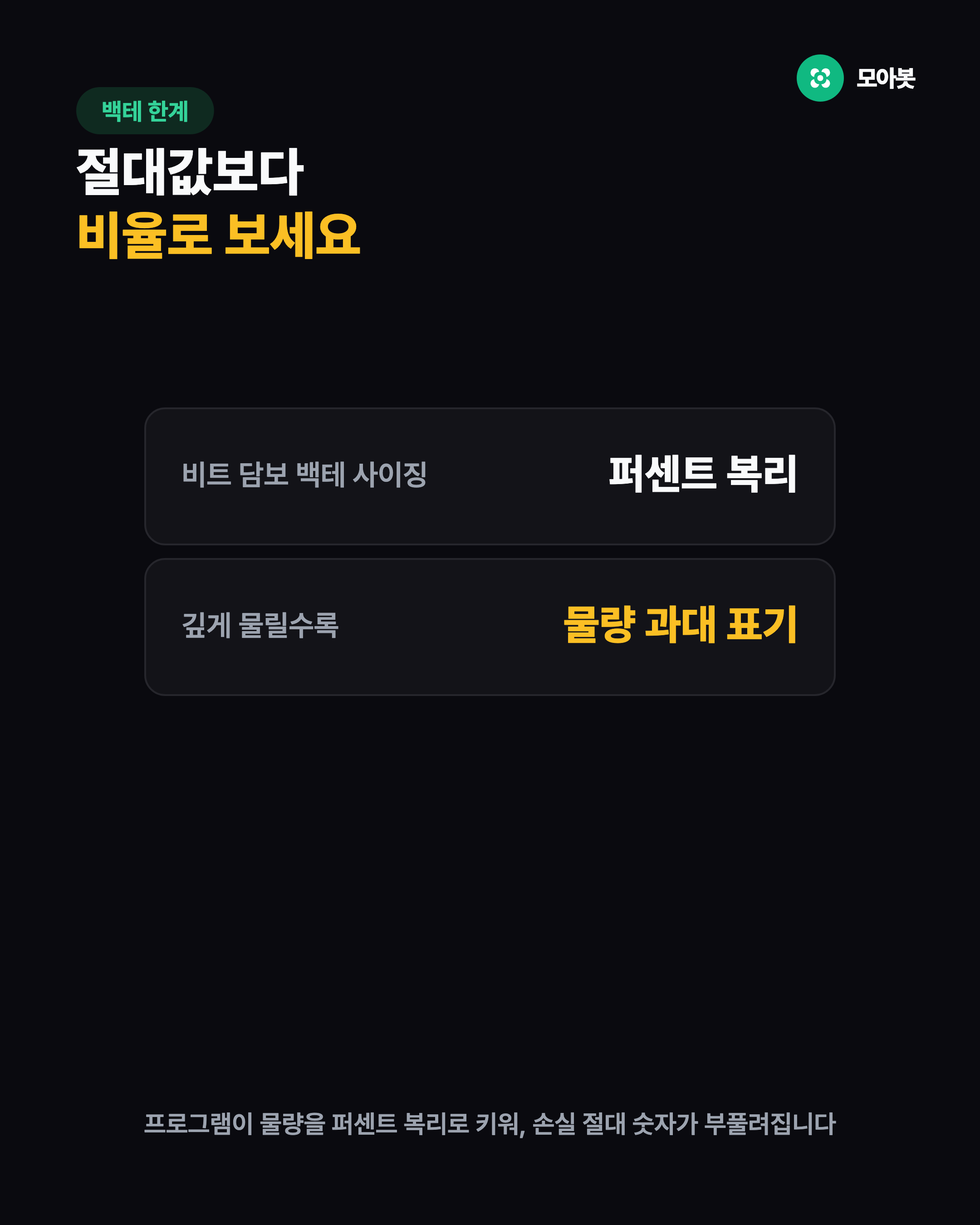 백테 한계