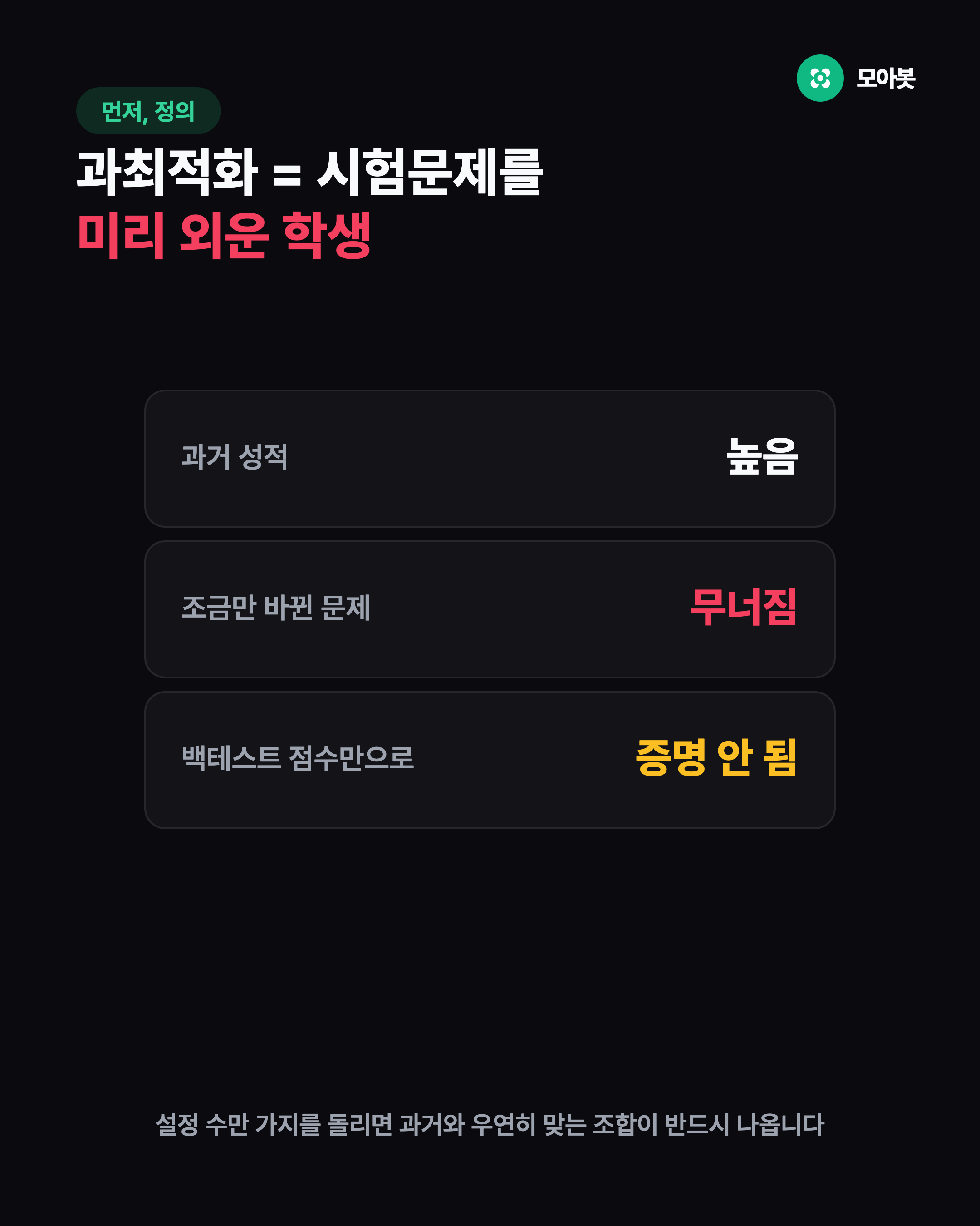 과최적화란 무엇인가